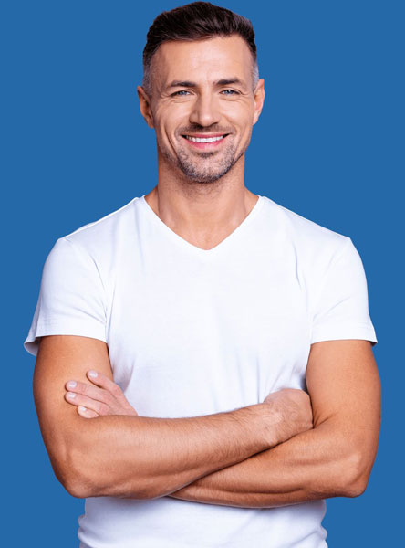 patient elithair souriant