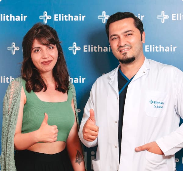 patiente elithair s'étant fait greffer 3200 greffons avec la greffe de cheveux pour femme
