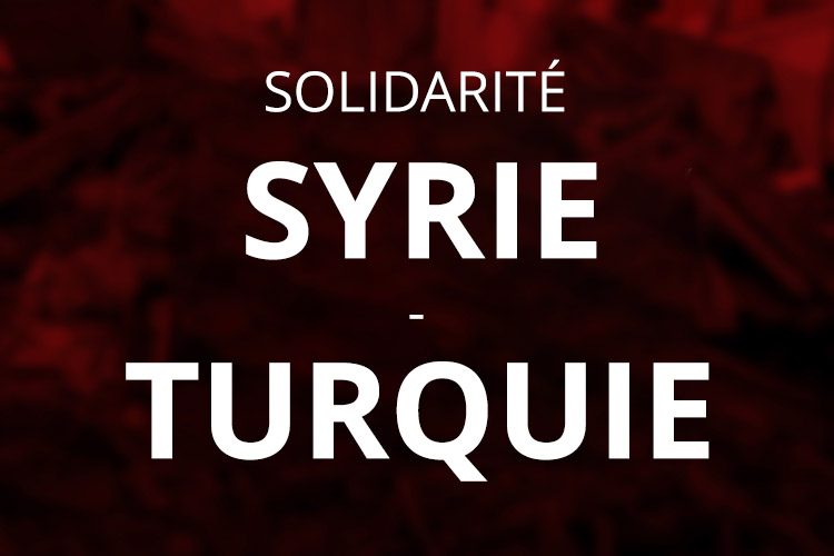 Lettre d'aide à la Turquie et à la Syrie d'Elithair après le tremblement de terre