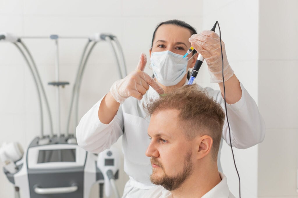 Certains médecins utilisent le thérapie par exosomes en soin esthétique pour stimuler la pousse capillaire