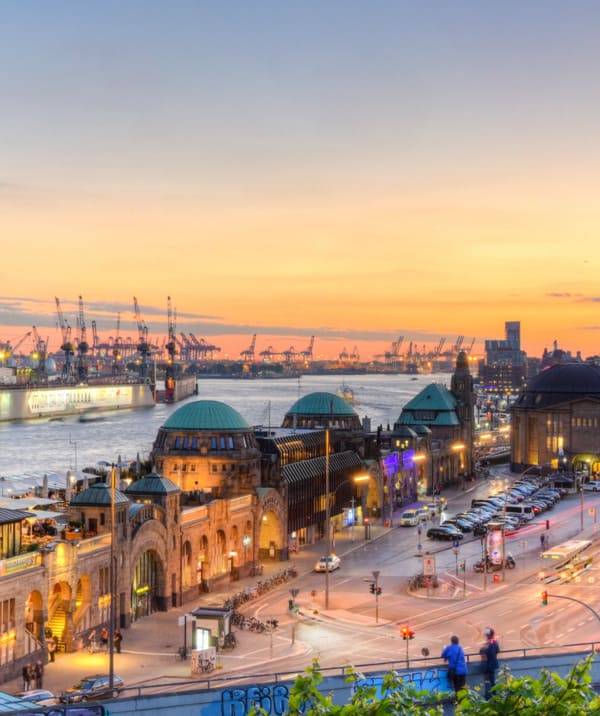 Der Blick über die Stadt Hamburg