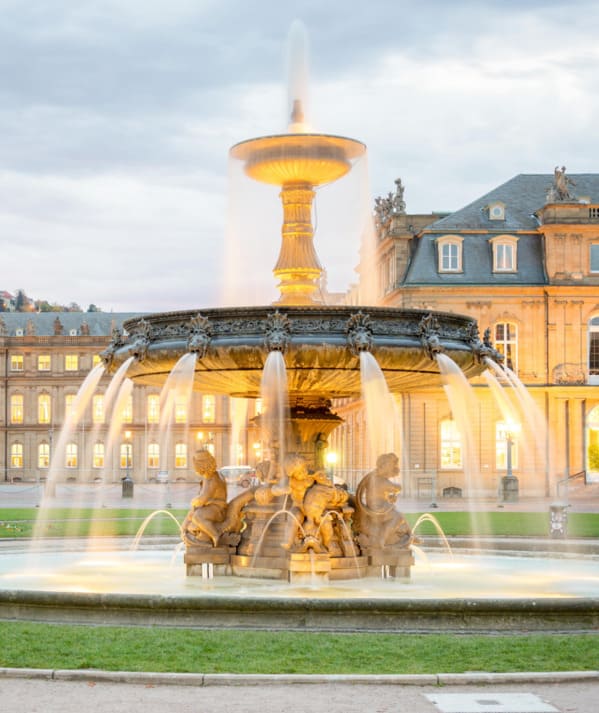 Ein Brunnen in Stuttgart