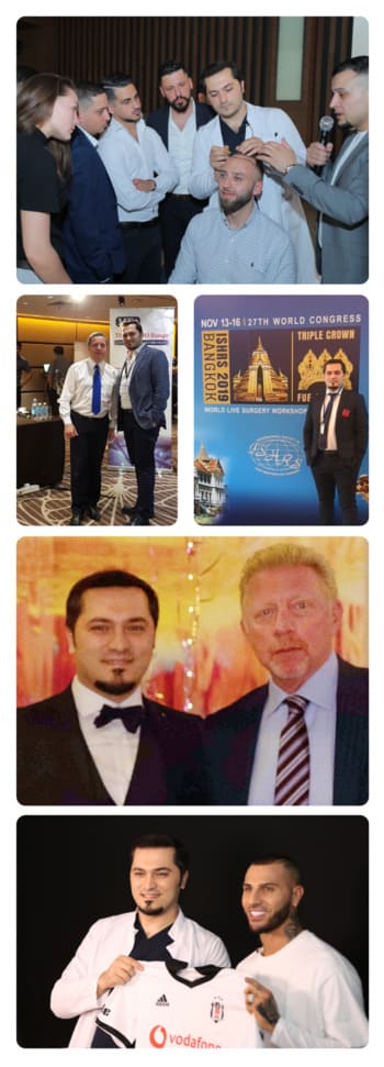 Collage von Dr. Balwi mit Prominenten