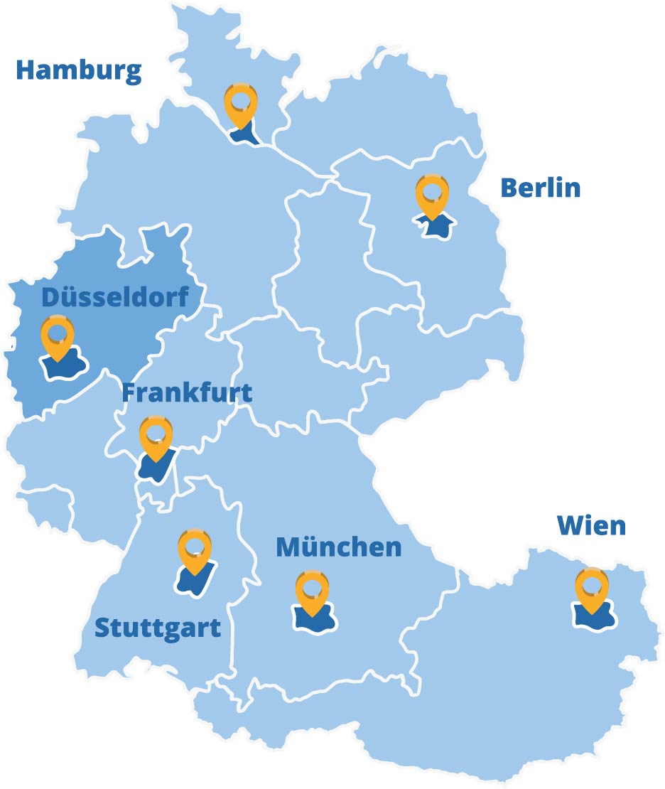 Der Elithair Standort Düsseldorf in der DACH-Region