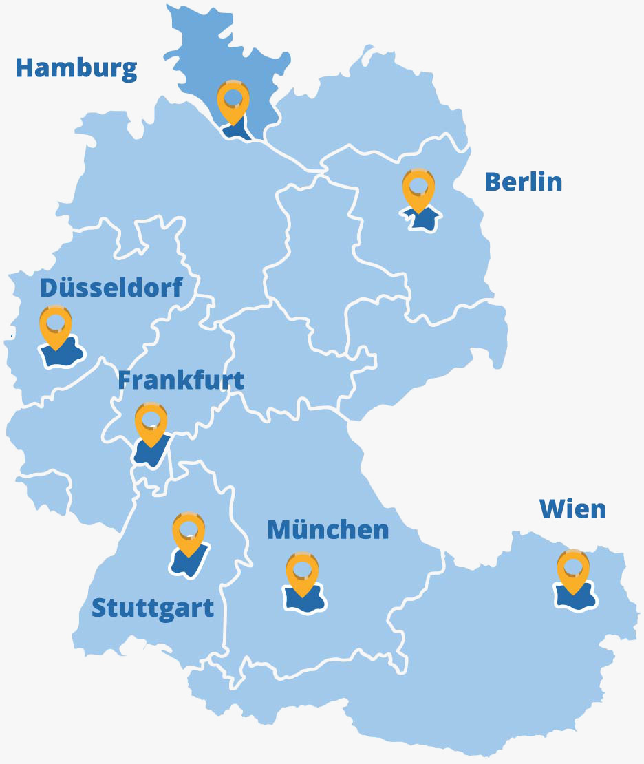 Der Elithair Standort Hamburg in der DACH-Region