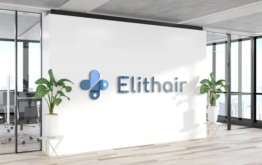 Bild zeigt ein Büroraum mit Elithair-Logo in der Elithair-Klinik in Istanbul