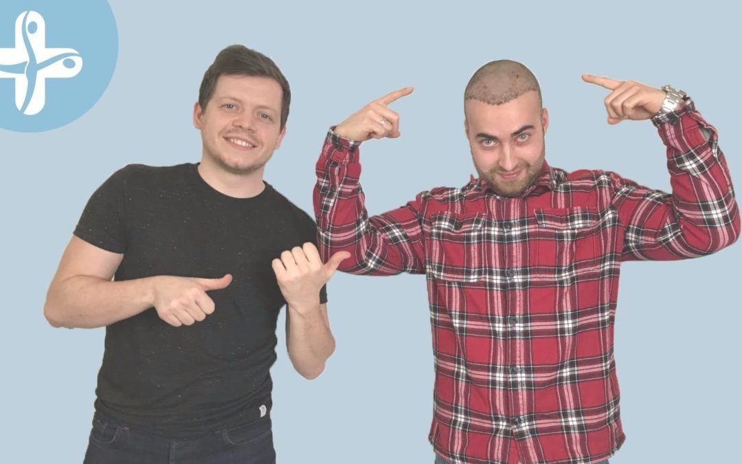 Gewinner einer Bart- und Haartransplantation