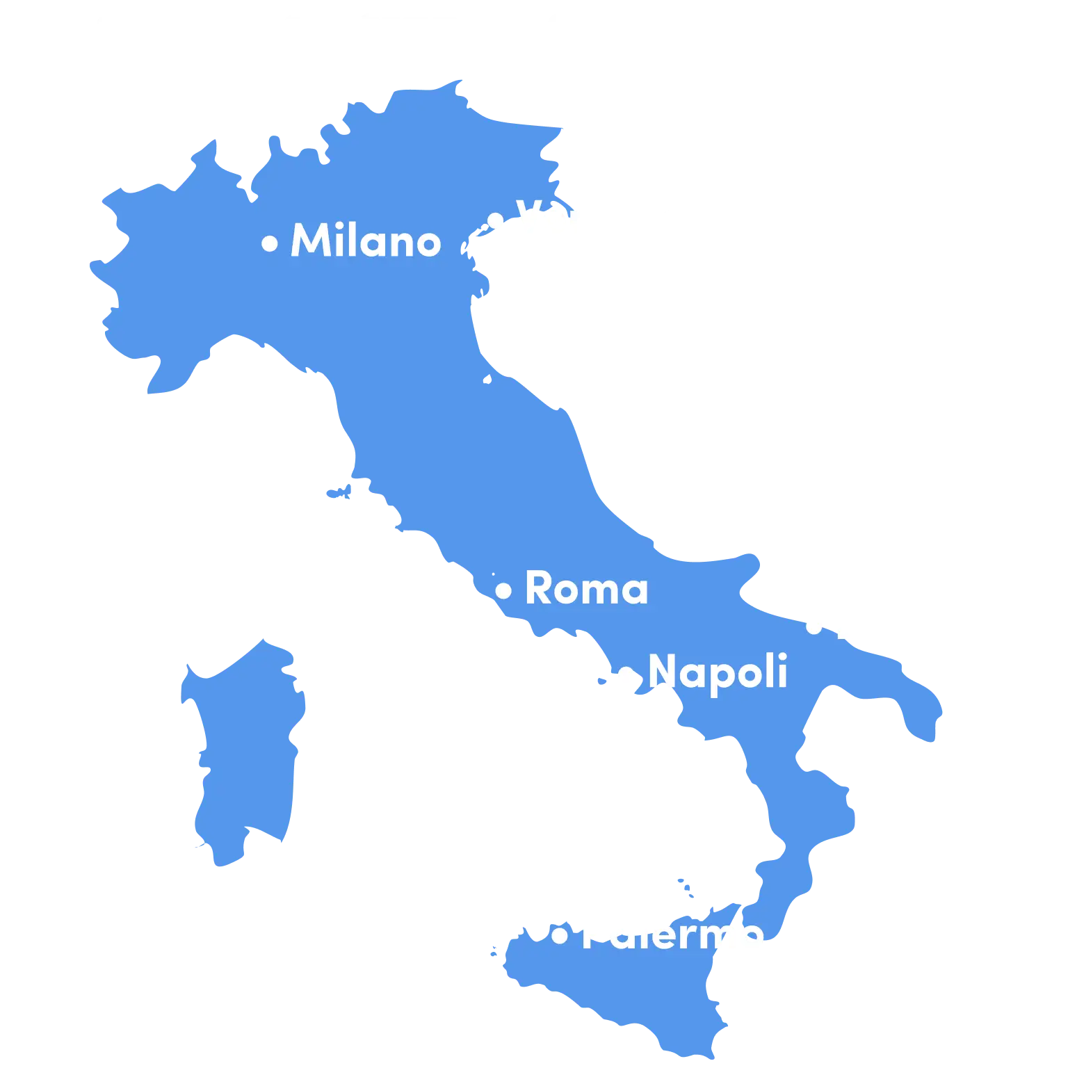 Mappa dei voli diretti dalle principali città italiane verso Istanbul