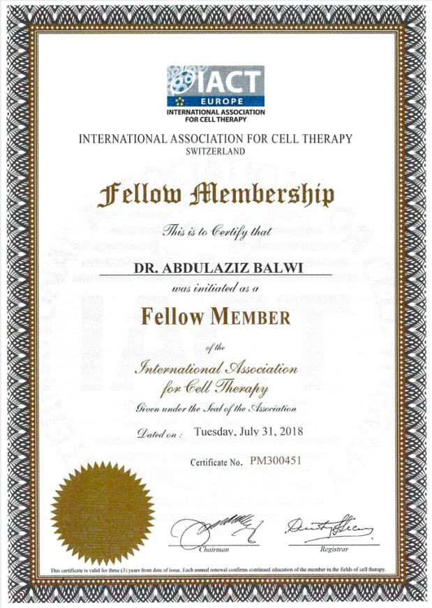 Elithair certificado de la afiliación IA/CT Sulza