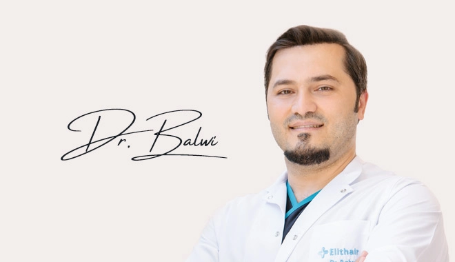 Imagen del Dr. Balwi y su firma