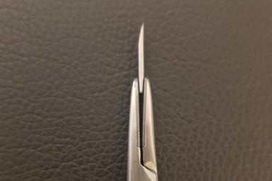 The percutaneous technique creates v-shaped channels